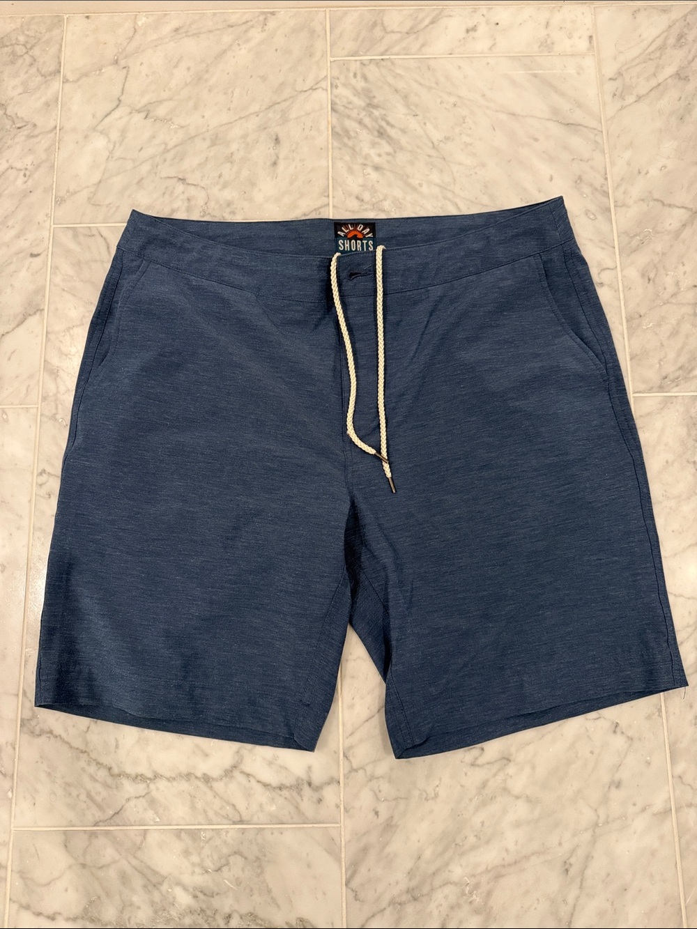 Faherty Men’s All Day Shorts, Navy Blue Size 36